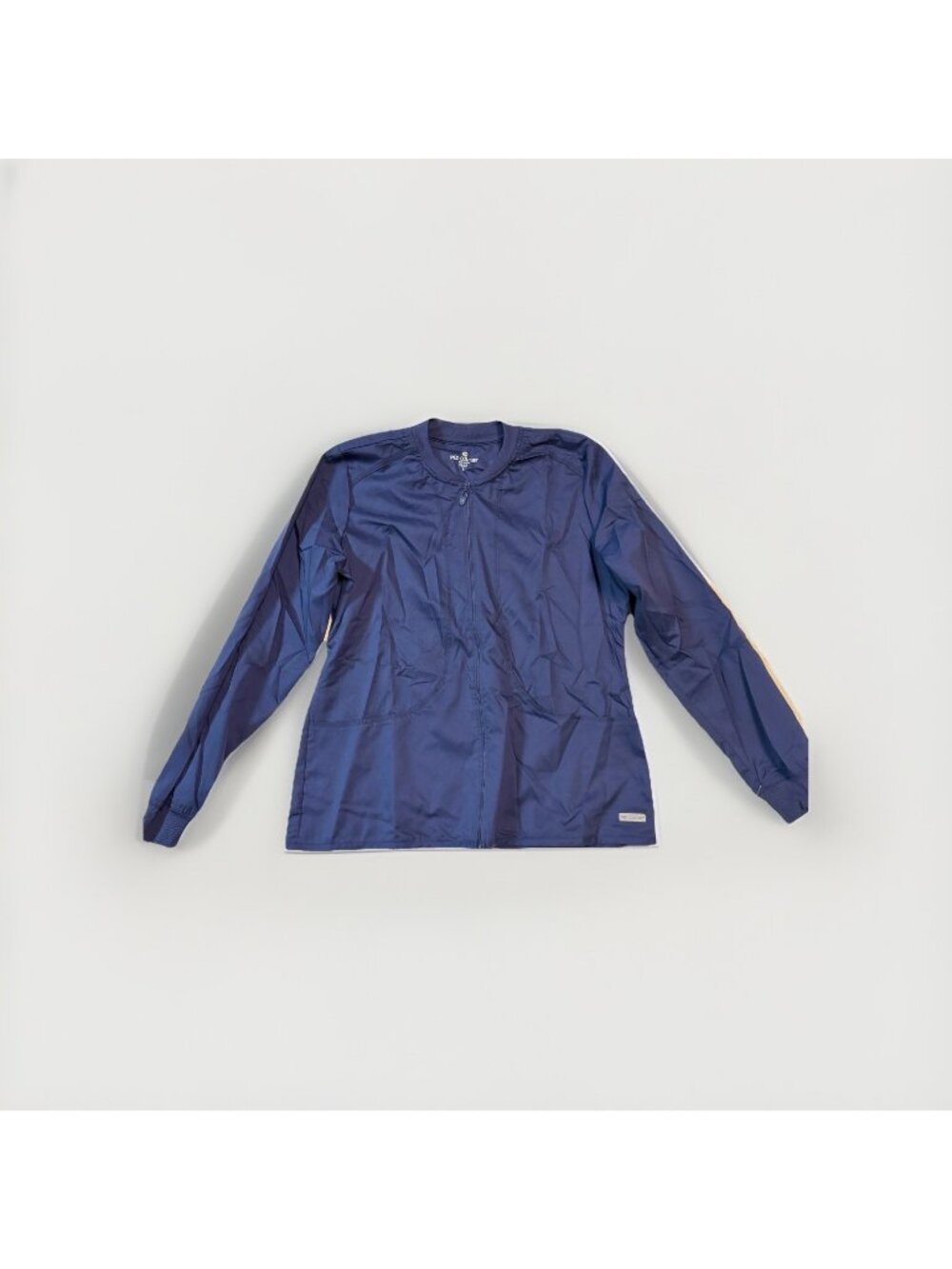 MED COUTURE Full Zip Quick Dry No Fade Women's Scrub Jacket -XS- Navy Blue